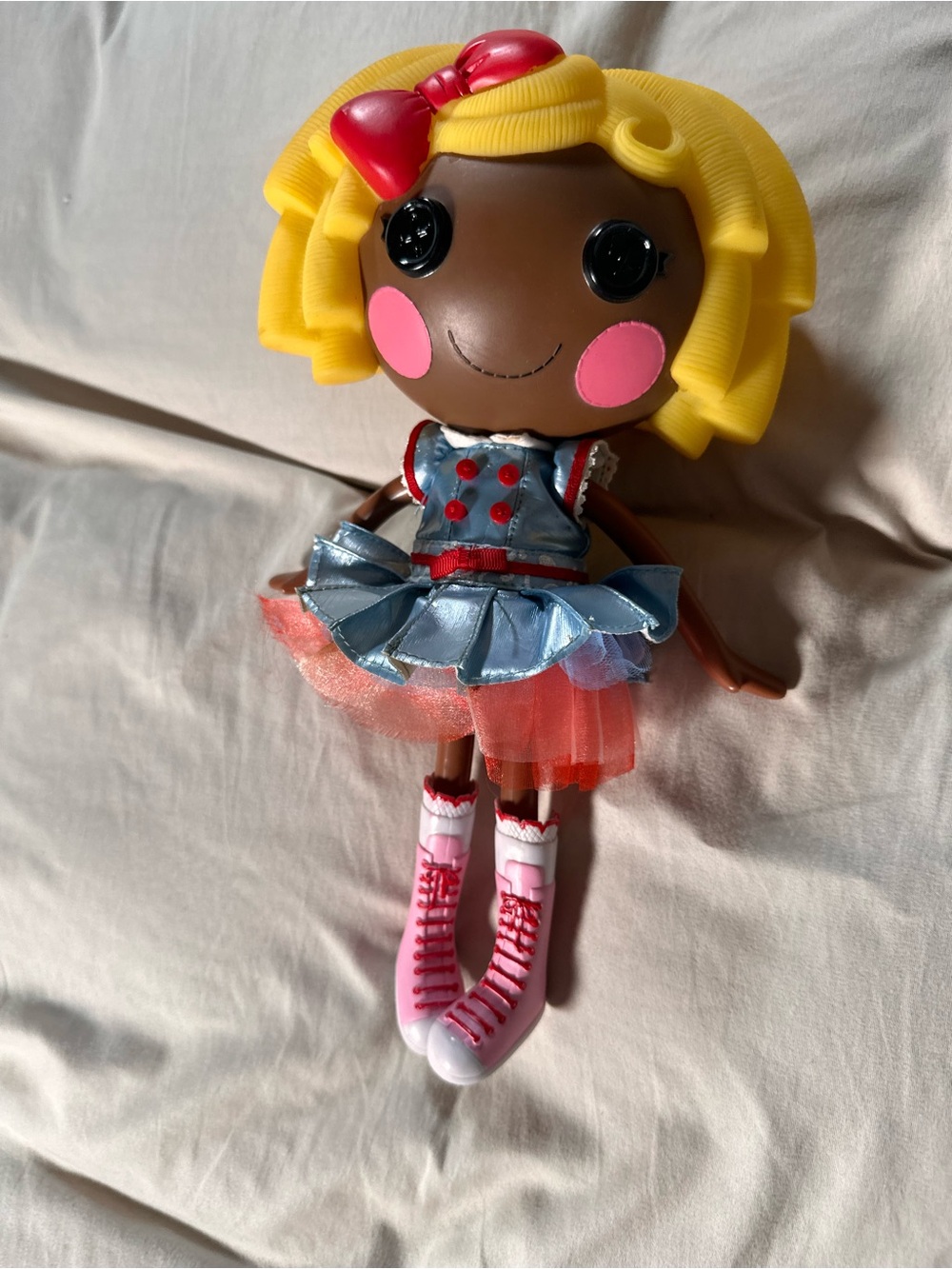 Lalaloopsy Dot Starlight Yellow Hair Full Size Doll Dress And Boots 2009